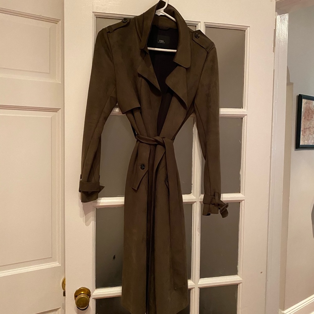 Olive Suede Zara jacket